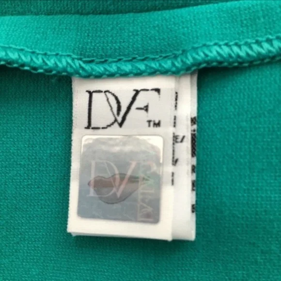 Like New Diane Von Furstenberg Turquoise Carpreena Mini Dress, size 2 - Picture 6 of 8